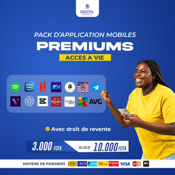 PACK D'APPLICATION MOBILES PREMIUMS